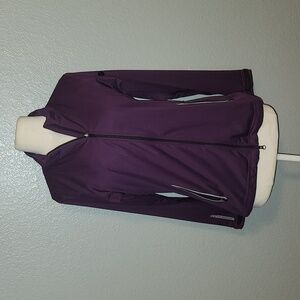 Sun Mountain Rainwear Tour Series Jacket Womens Small Purple Full Zip